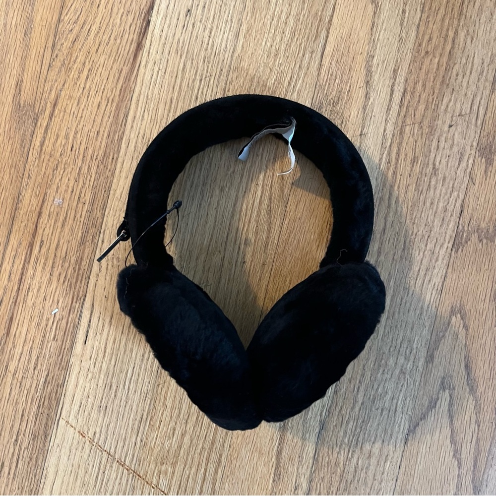 UGG Black Shearling Earmuffs